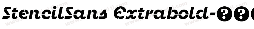 StencilSans Extrabold字体转换